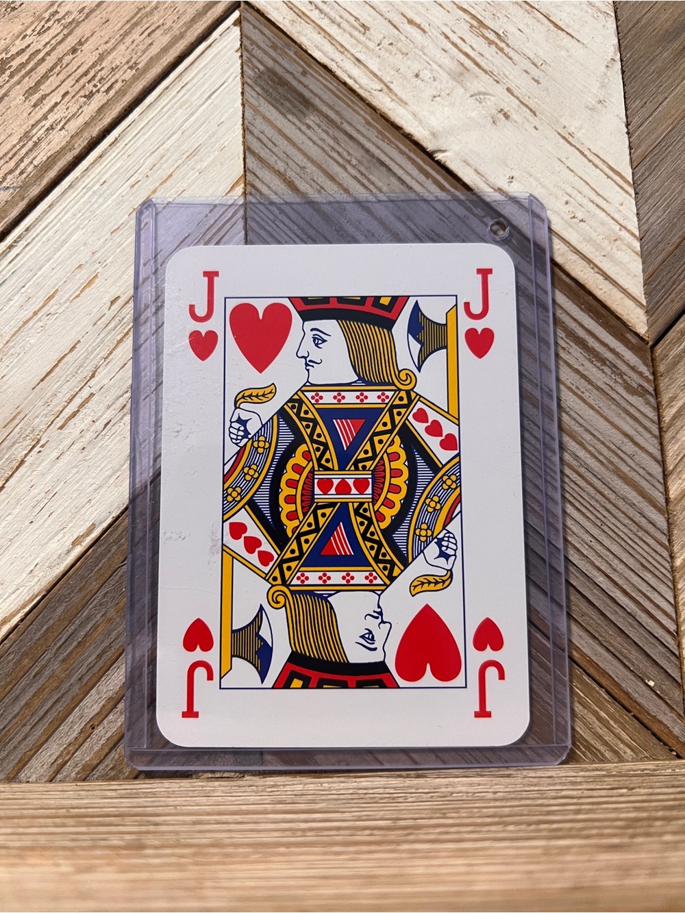 Gucci Tapestry Jack of Hearts Playing Card
